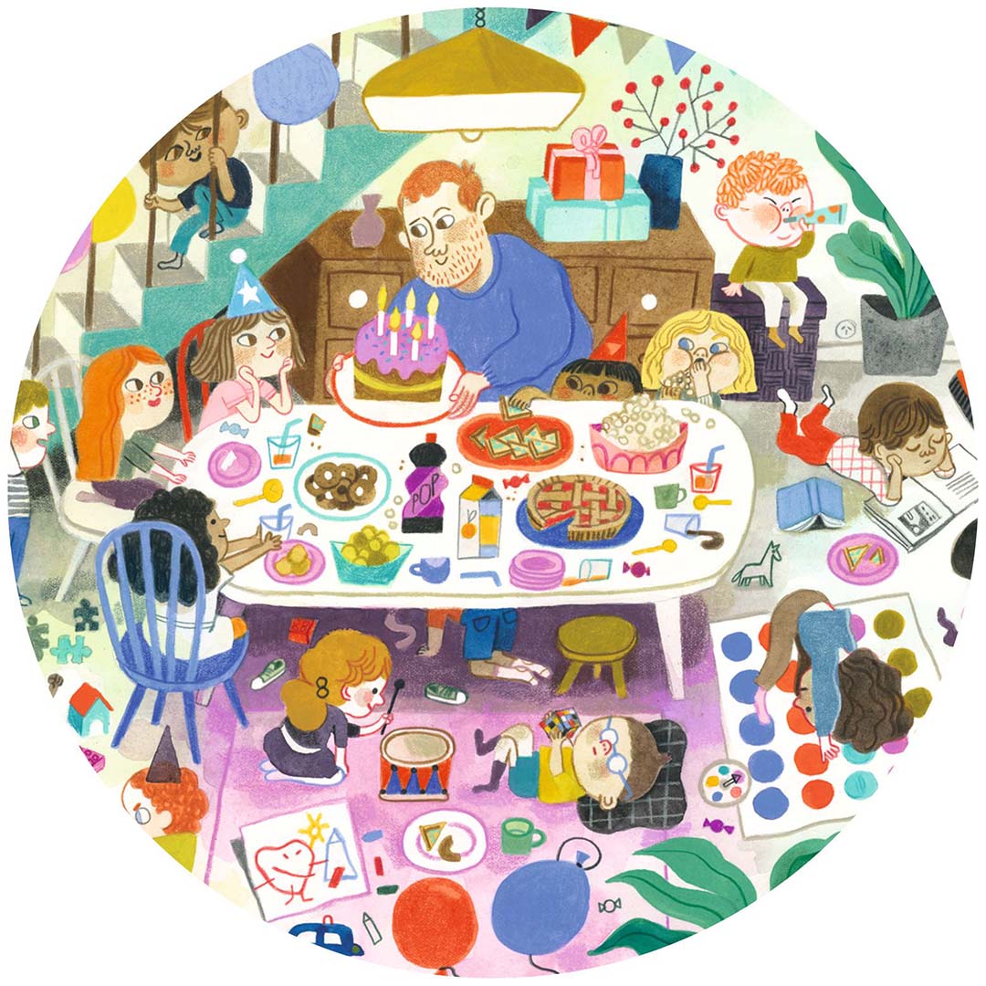 Djeco observatiepuzzel verjaardagsfeest - 54st