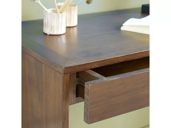 Console en mindi massif finition noyer 120 cm