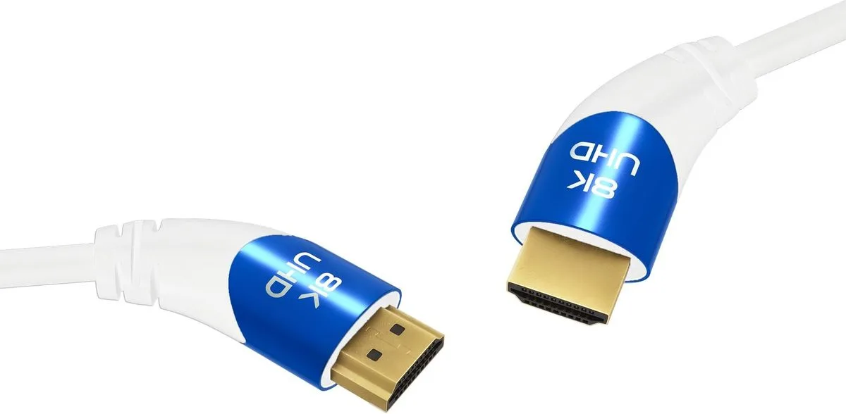 Oehlbach Shape Magic UHD 40 Blanc (1,5 m) Câbles HDMI