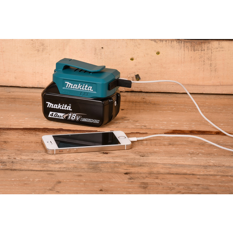 Makita USB adapter 14,4V - 18V Li-ion LXT accu's