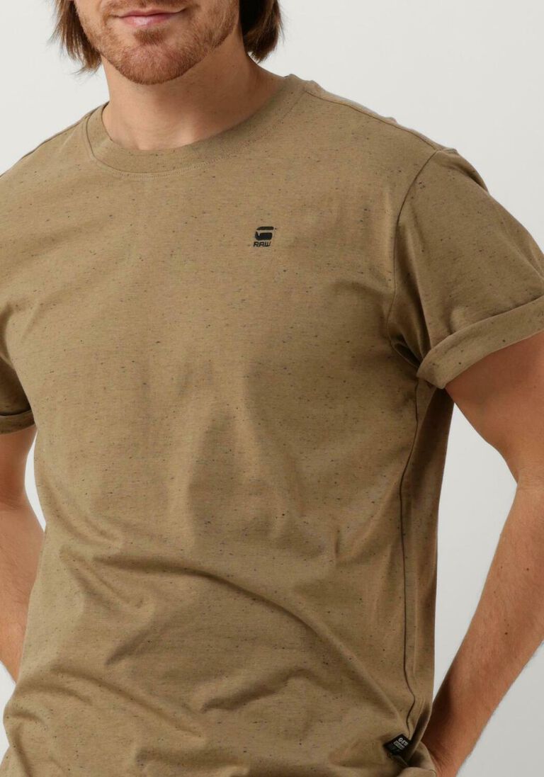 G-STAR RAW beige g-star raw t-shirt lash r t s/s