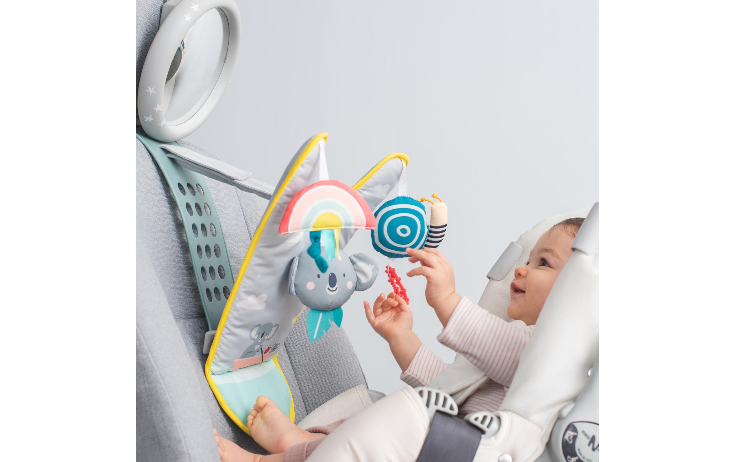 Autospielzeug Koala 0M+Kombination aus weichem Aktivitätsspielzeug und einem Rückspiegel