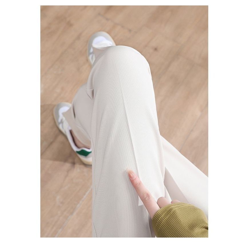 Tonni's - Hoge taille effen rechte broek (verschillende ontwerpen)
