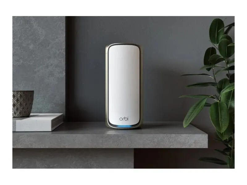 NETGEAR Orbi 970 Series RBE972S - Wi-Fi-system - (router, forlænger) - op til 5400 sq.ft - mesh 10GbE, 2.5GbE, Wi-Fi 7 Quad-Band