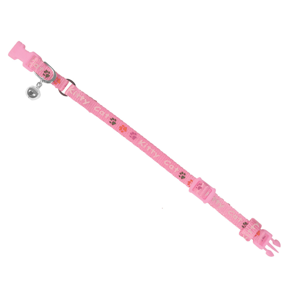 Collier chaton kitty rose 16-25cm x 8mm