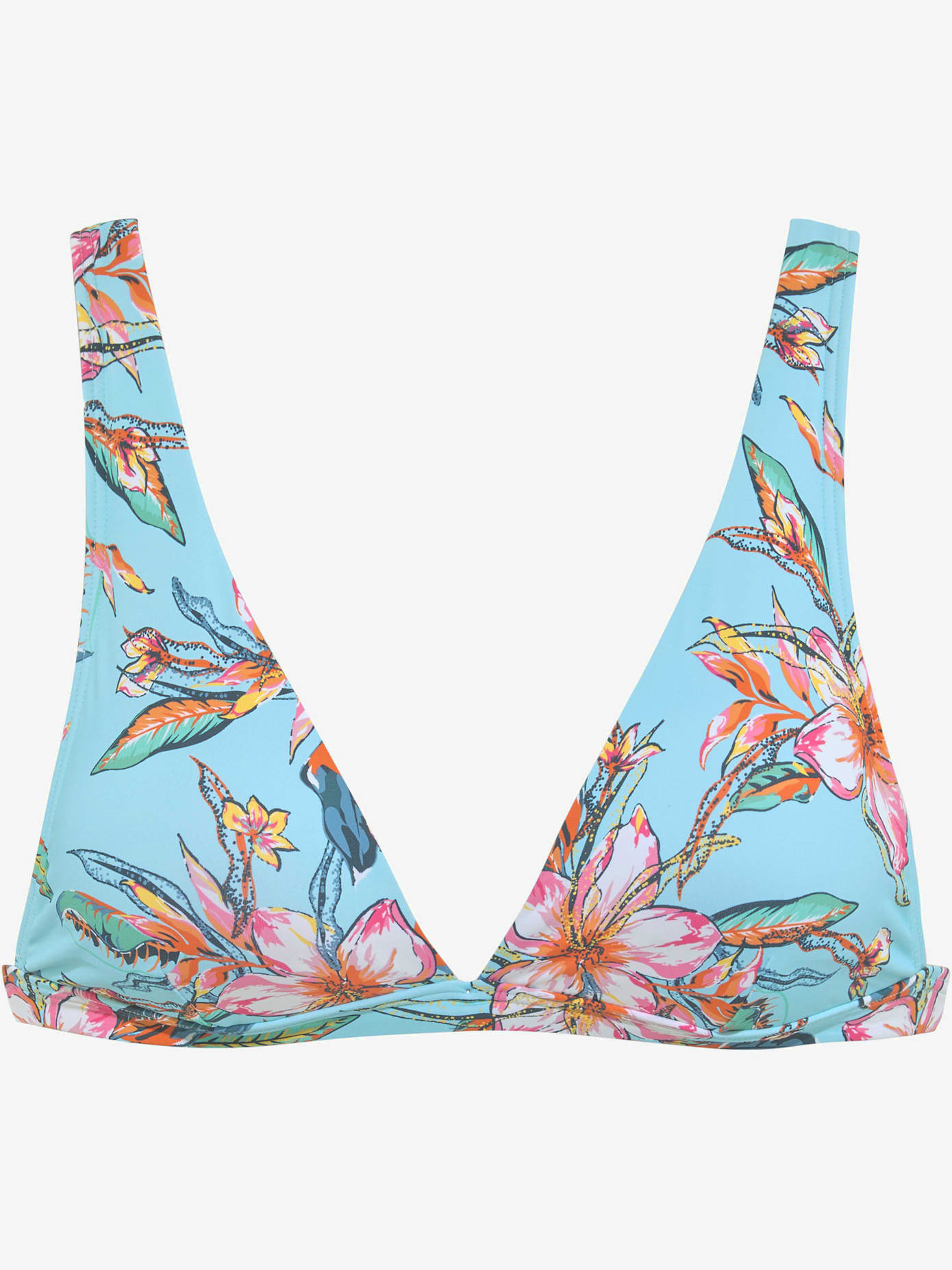 Haut de bikini triangle design floral