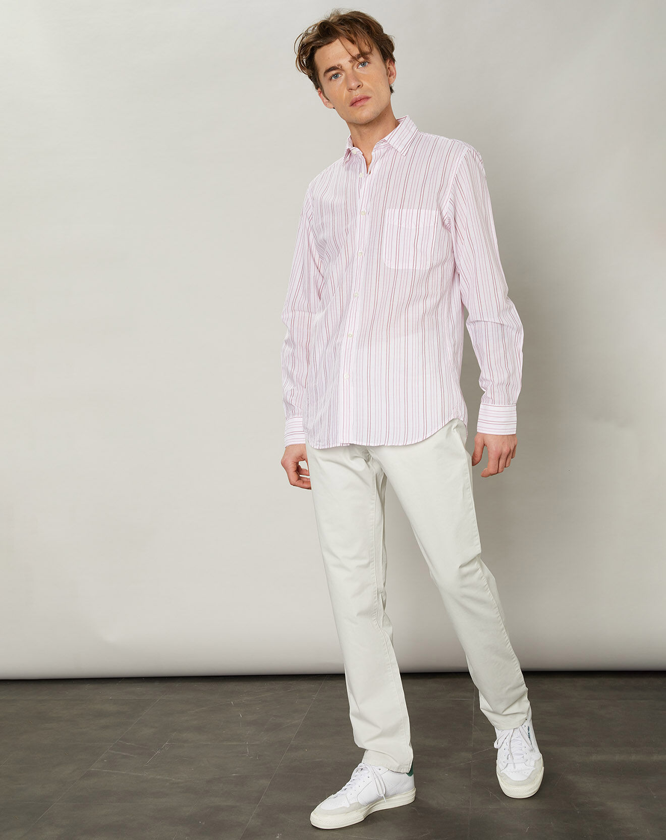 Hartford Chemise slim Storm rose
