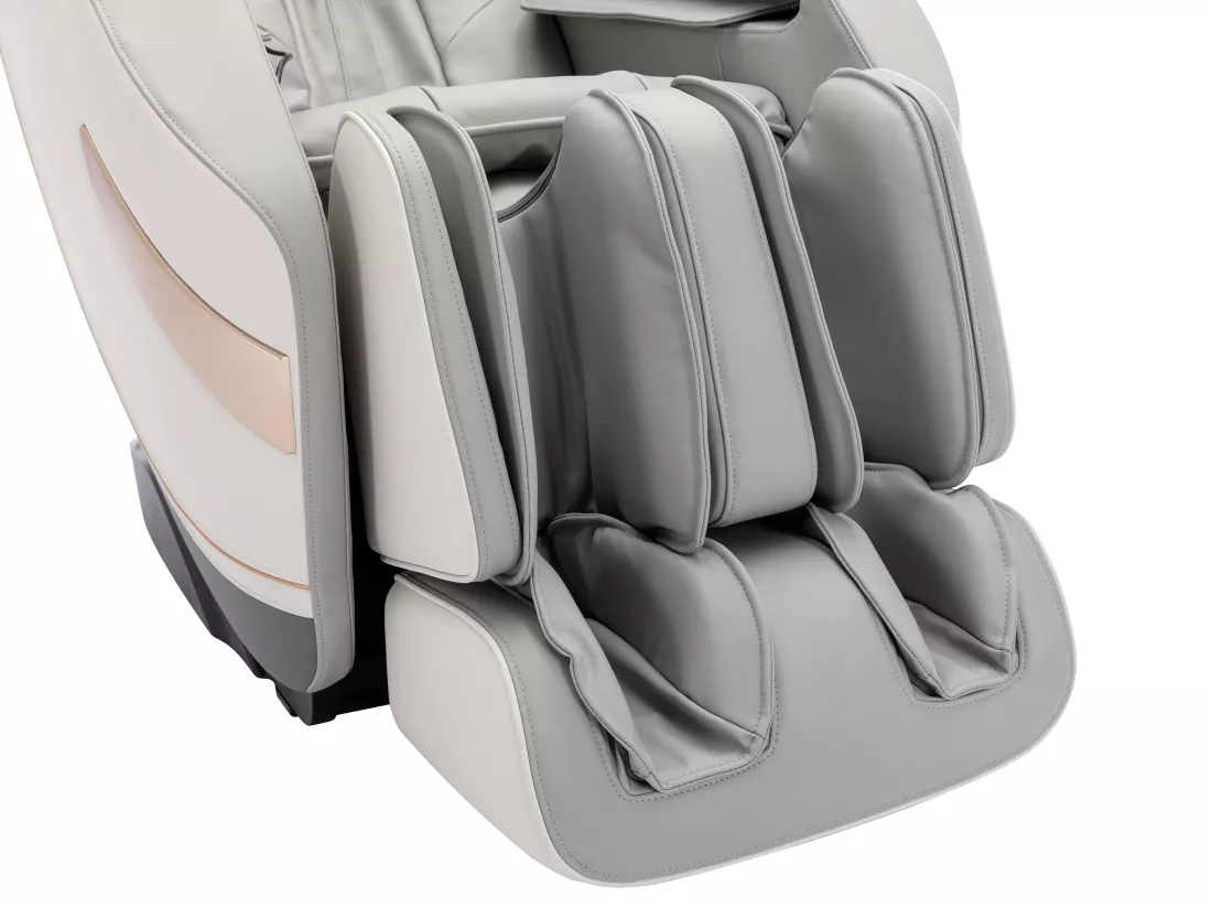 Fauteuil massant en simili - Système zero gravité - Gris - MOWATA