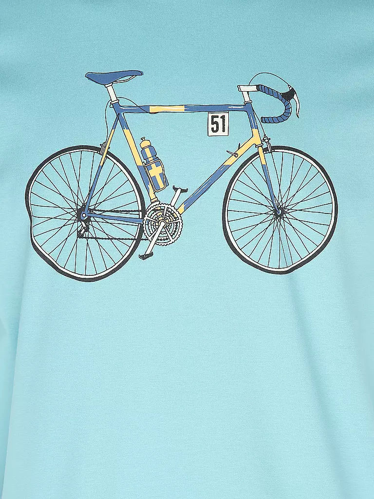 GREENBOMB T-Shirt GUIDE BIKE KNUT blau