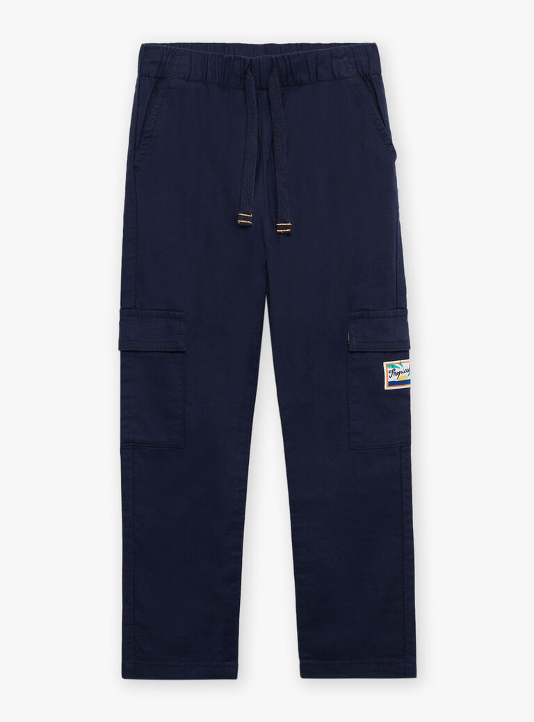 Pantalon cargo bleu marine