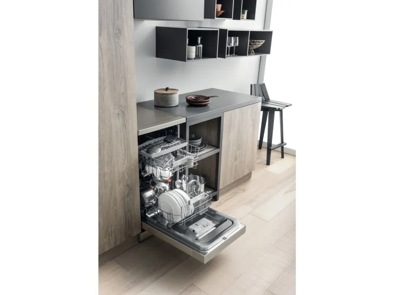 Hotpoint-Ariston HSFO 3T223 WC X - Opvaskemaskine - Rustfrit stål