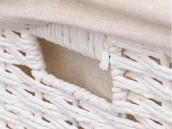 Coffre de rangement pliant 50x40 cm Blanc - FIVE