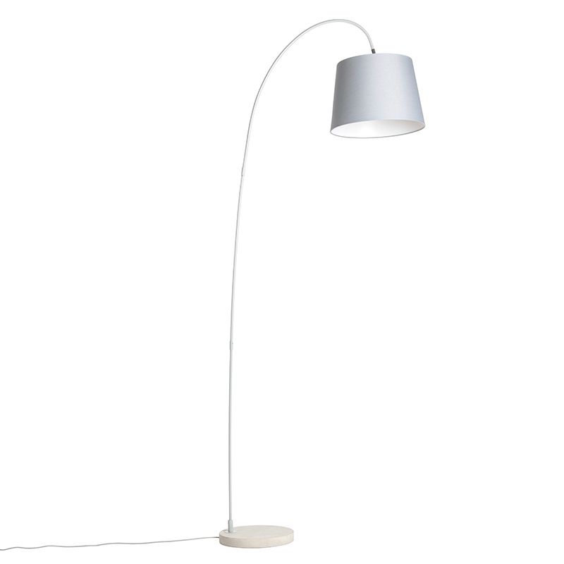 Smart booglamp staal met grijs incl. wifi A60 - Bend