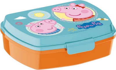 Peppa Gris Matboks Having Fun, Blå/Oransje