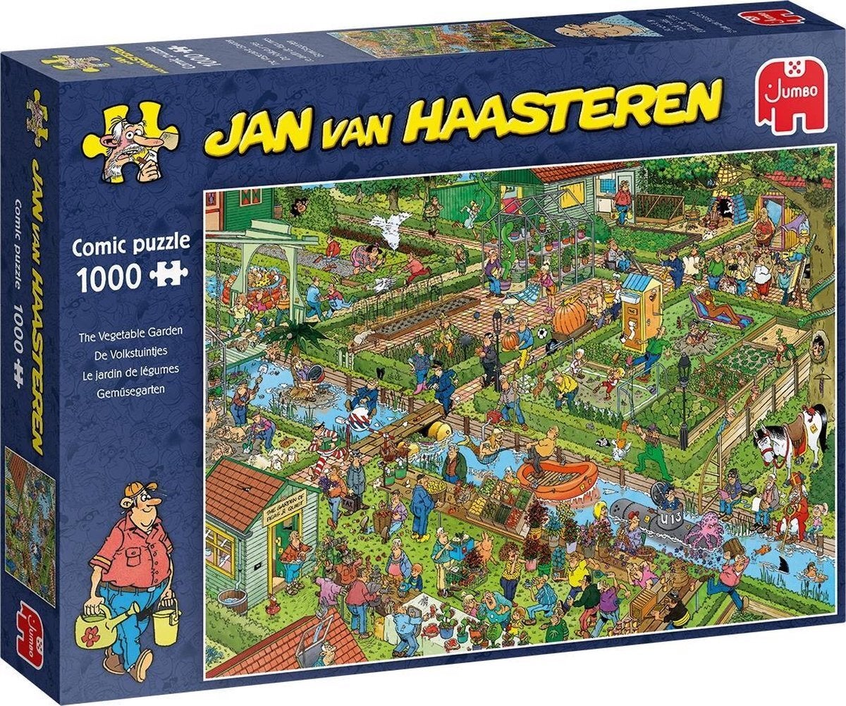 Jumbo puzzel Jan van Haasteren de volkstuintjes 68 x 49 cm 1000 stukjes