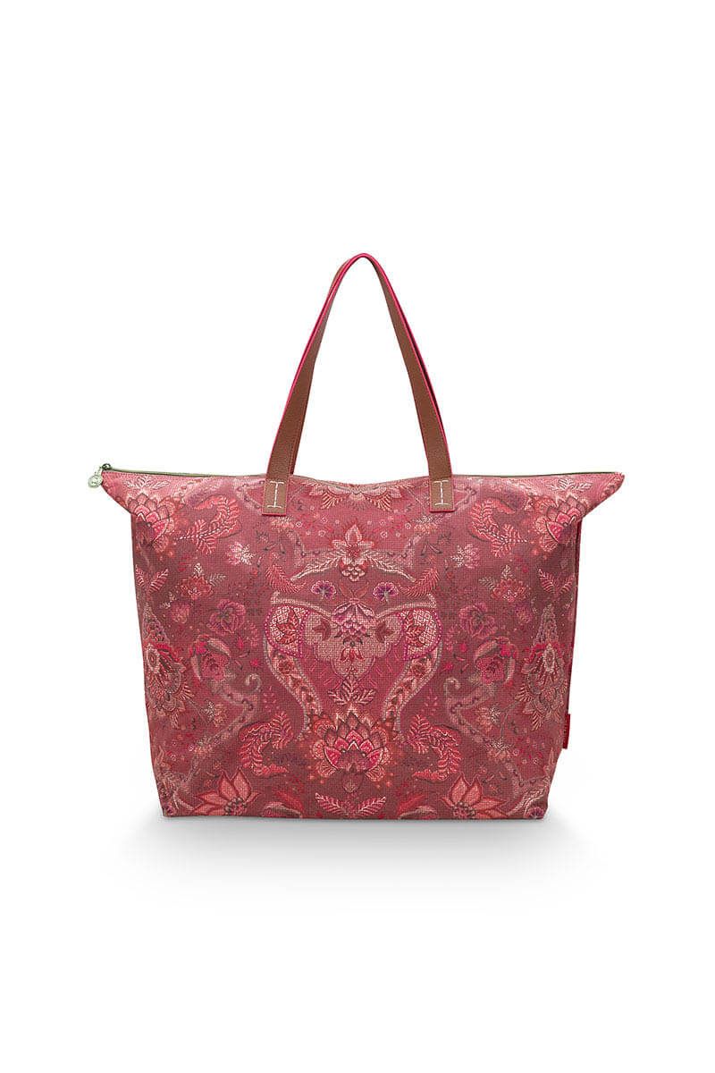 Pip Studio Tote Bag Kyoto Festival Dark Pink