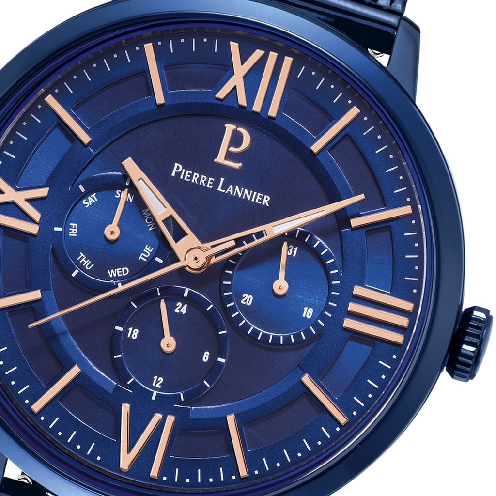 Montre Pierre Lannier Collection Beaucour Bleu