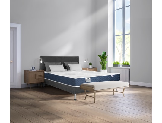 DUNLOPILLO - Matelas 160 x 200 Turquoise 1620, Mousse Aérial 35kg/m3, 23 cm