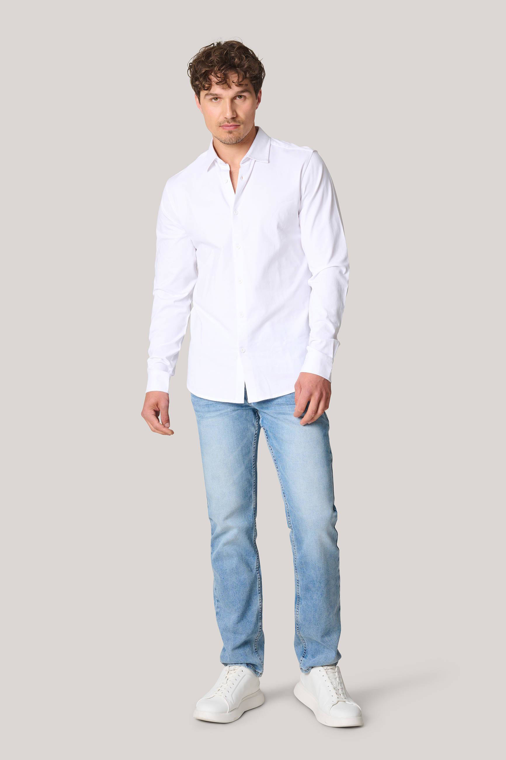 Shoeby slim fit overhemd wit
