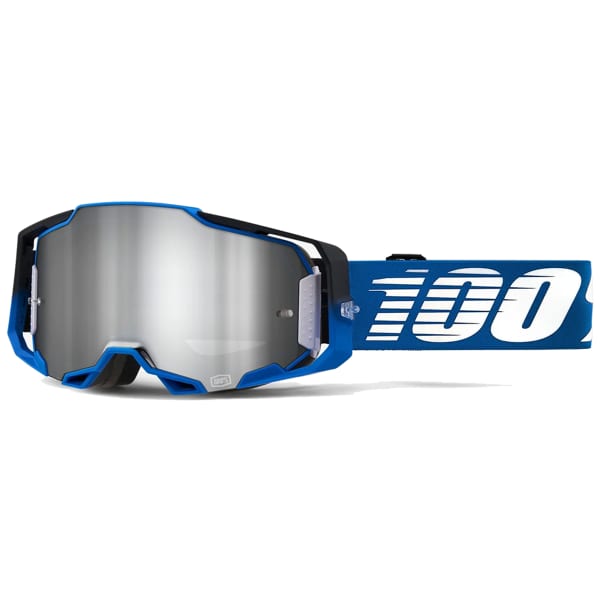 Masque VTT 100PERCENT ARMEGA WHITE/BLUE/BLACK