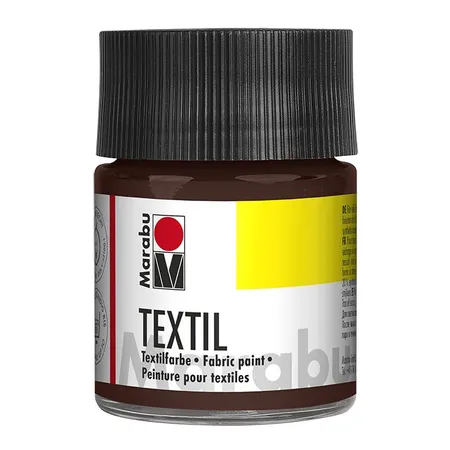 Marabu Textilfarbe, dunkelbraun, 50 ml