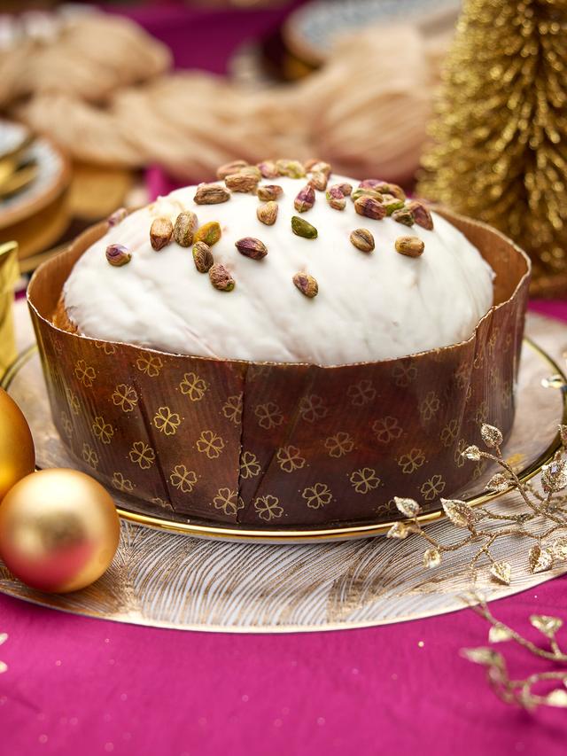 Sizilianischer Panettone + Pistazien-Creme