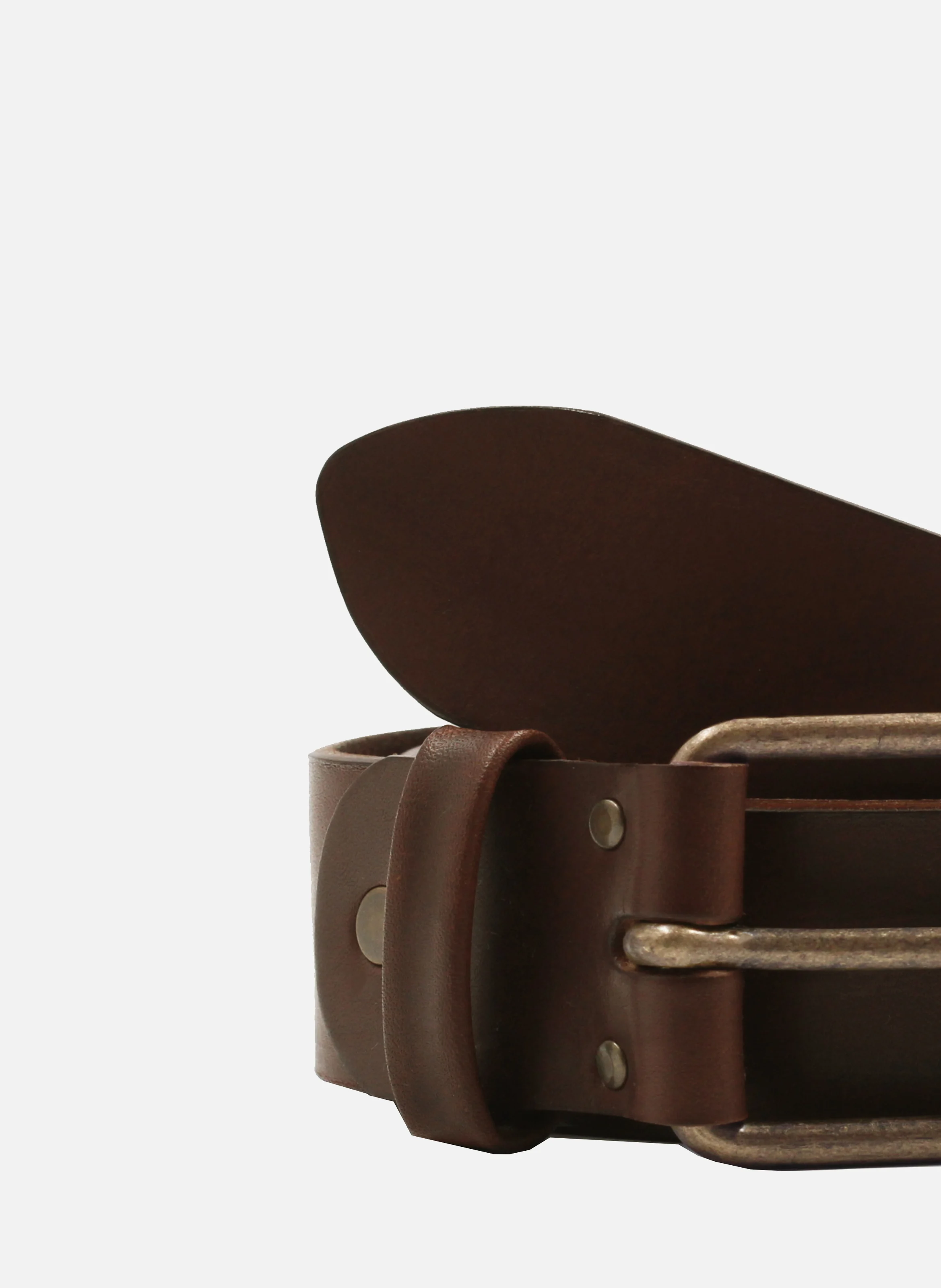 Ceinture week-end cuir lisse | Marron