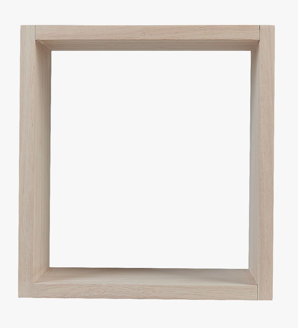 Hylle lys natur - 30x15x19 cm