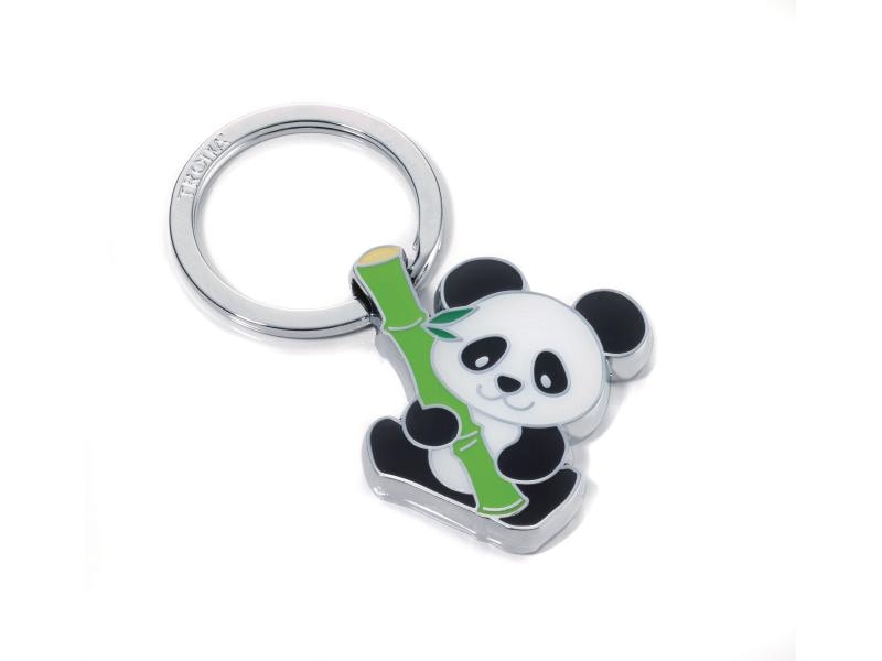 Troika Schlüsselanhänger Bamboo Panda Schlüsselring mit Panda