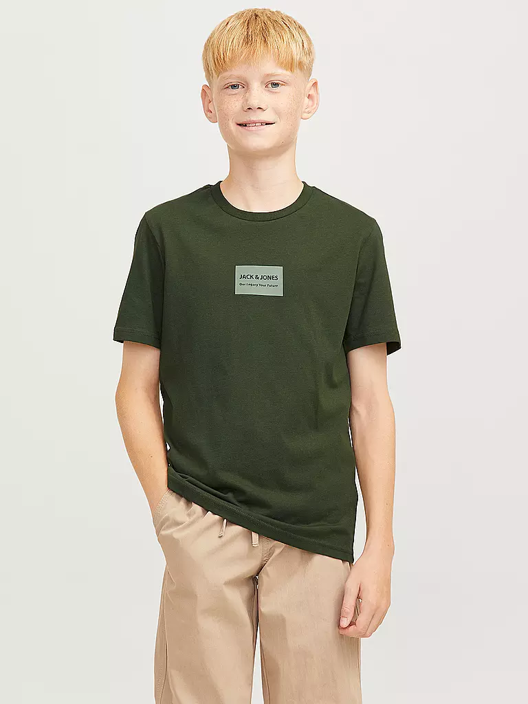 JACK & JONES Jungen T-Shirt JJHAKKAI olive
