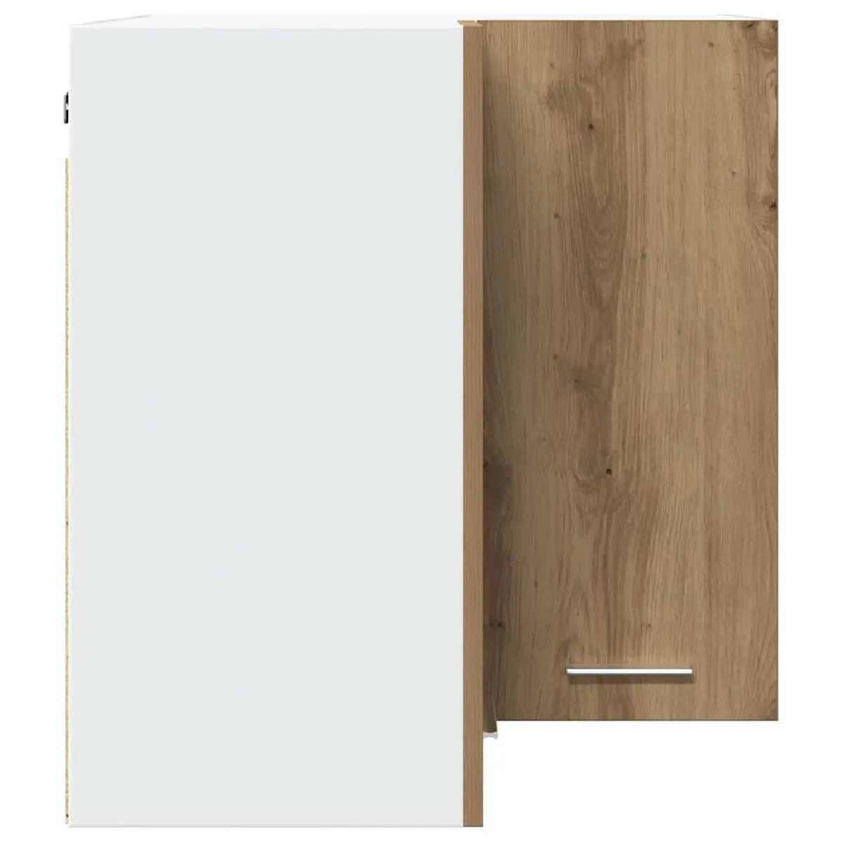 vidaXL Armoire Angle Suspendue Chêne Artisanal