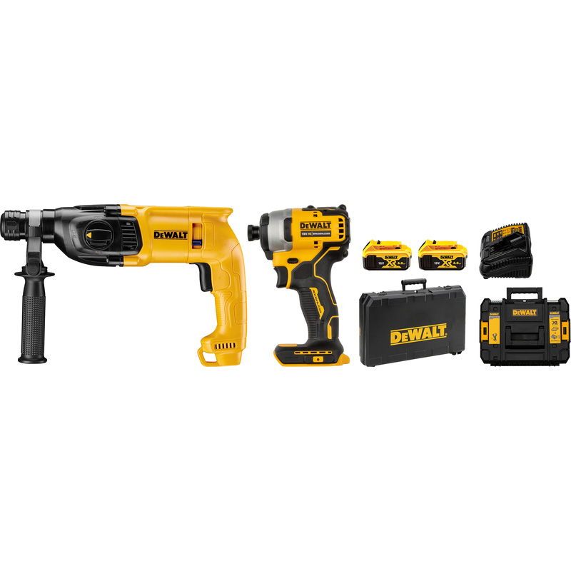 DeWALT XR DCK2023M2T-QW combopack 18V 2x 4,0Ah Li-ion