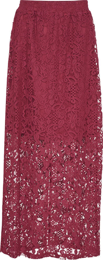 Kaffe KAlanice Lace Skirt Rumba red