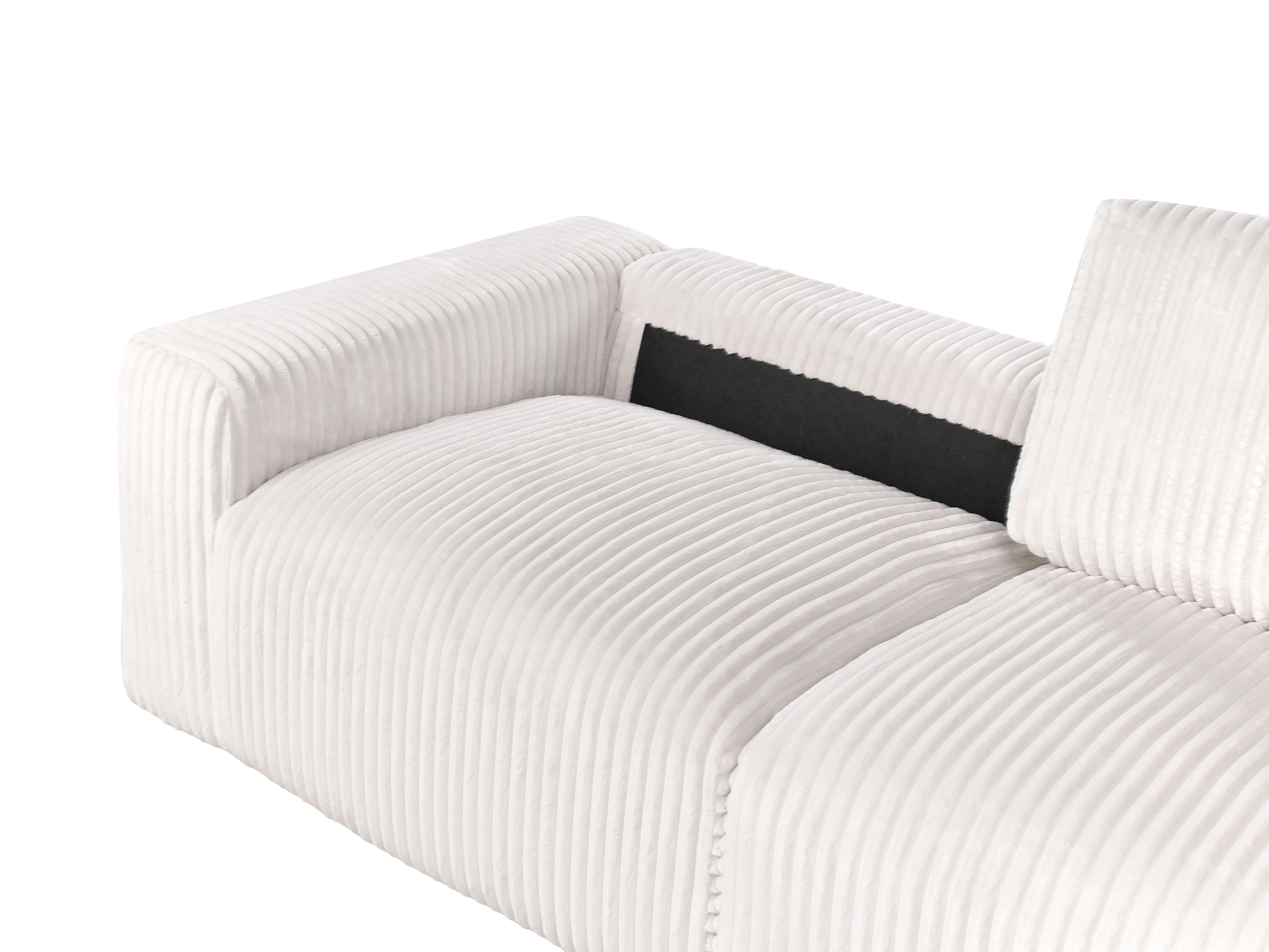 3-zits SANDORA Corduroy Gebroken wit