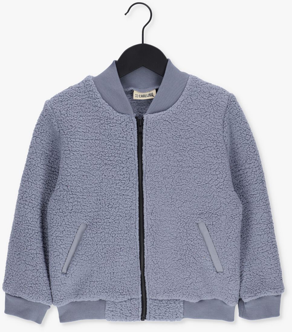 CARLIJNQ lichtblauwe carlijnq jack heart eyes - bomber + embroidery