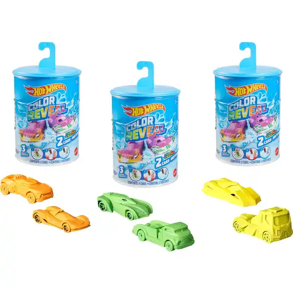 Hot Wheels 2er-Set Color Reveal Die-Cast Farbwechsel-Fahrzeug