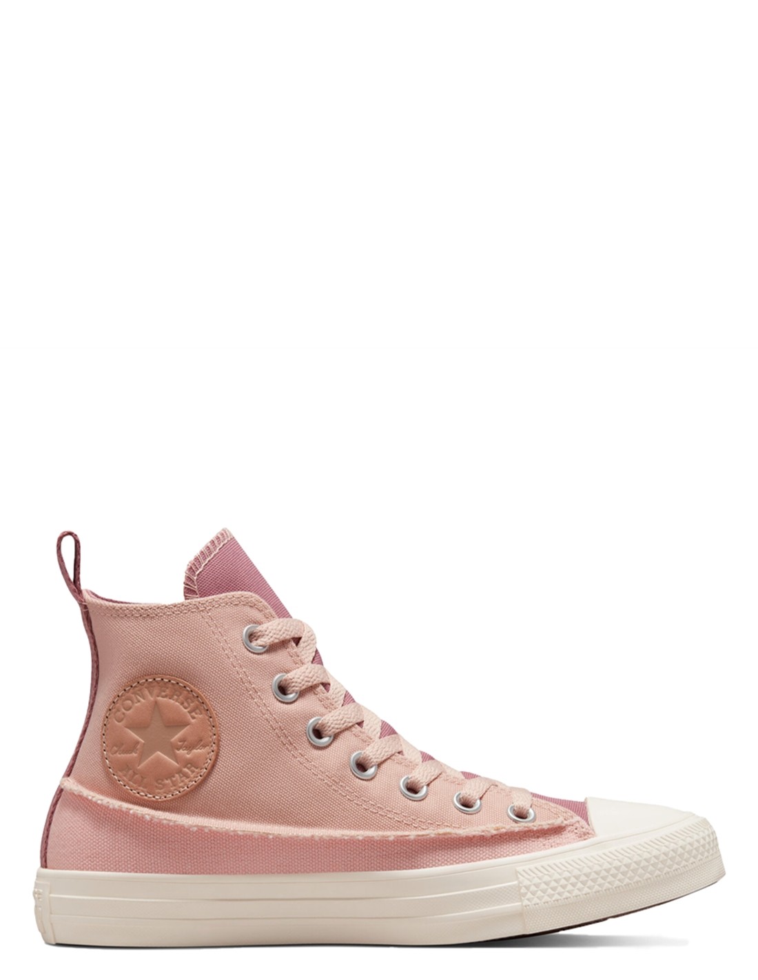 converse sneakers montantes femme All Star Hi Crafted Canvas rose vintage