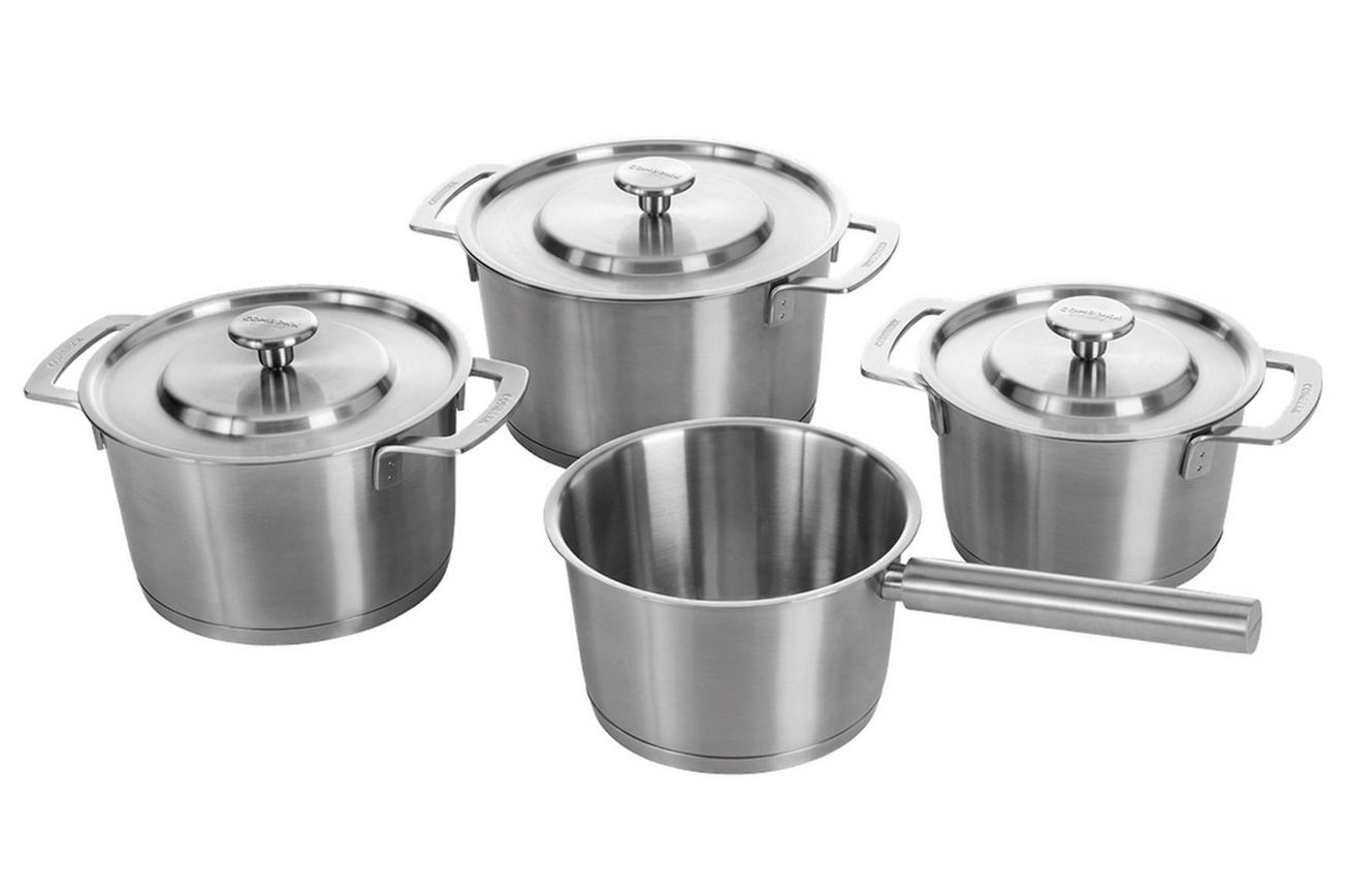 Combekk S-S 151001 Recycled Stainless Steel, 4-delige pannenset