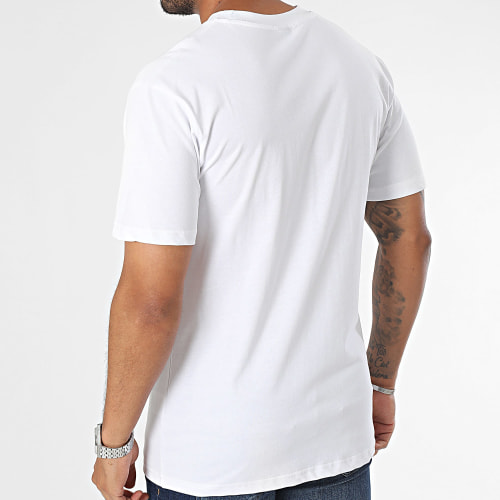 Tee Shirt Poche Blanc Beige Camouflage