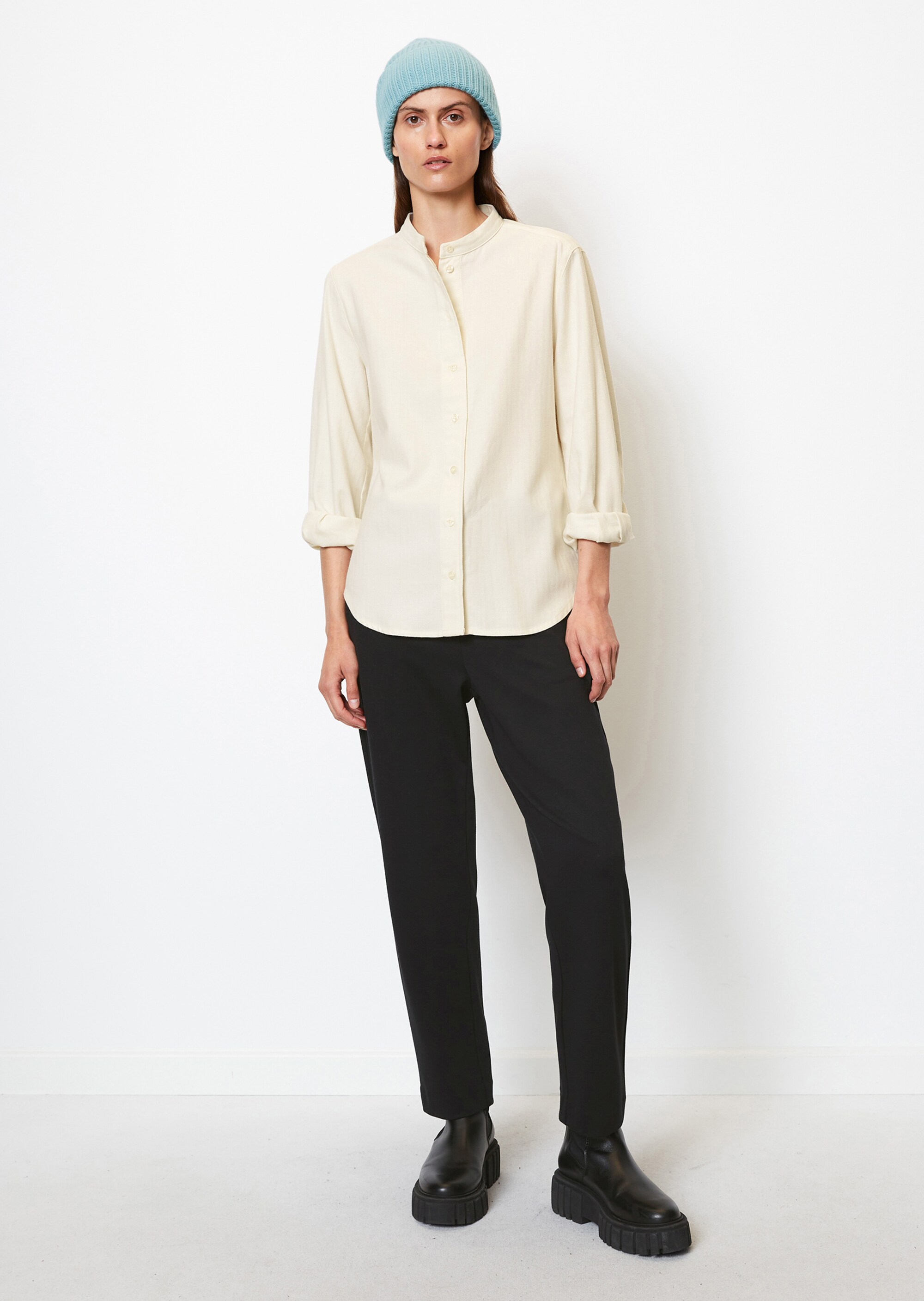 Flanell-Langarm-Bluseaus softer Herringbone-Qualität