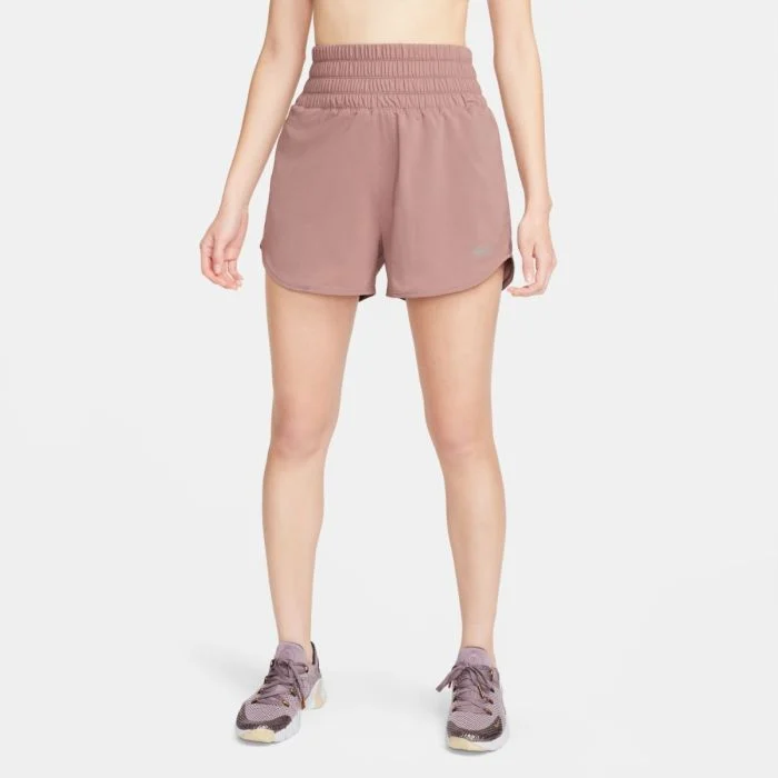 Nike Dame Shorts Dri-Fit Ultra High-Waisted Brief Lined Shorts Rød