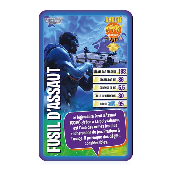 Jeu de cartes Top Trump Fortnite