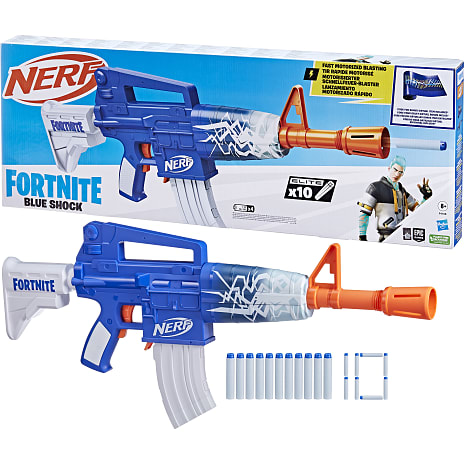 Nerf Fortnite Blue Shock blaster