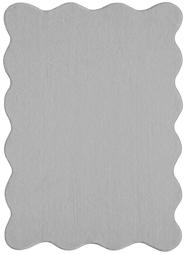 the carpet Teppich »Relax Scallop kuschelig & Super Soft,« wellenförmig Anti-Rutsch Unterseite, Waschbar bis 30 Grad, Felloptik,