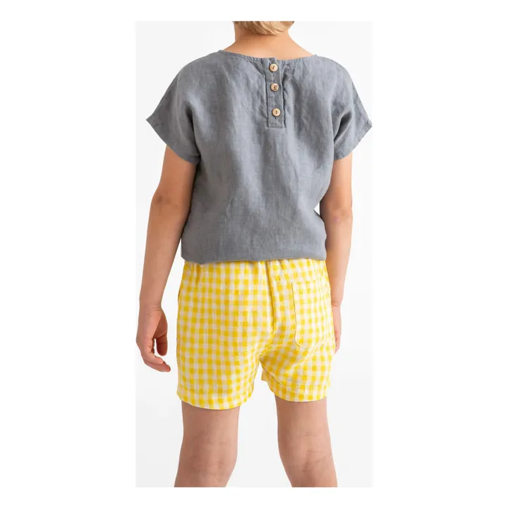 Matona Short Vichy Lin | Jaune