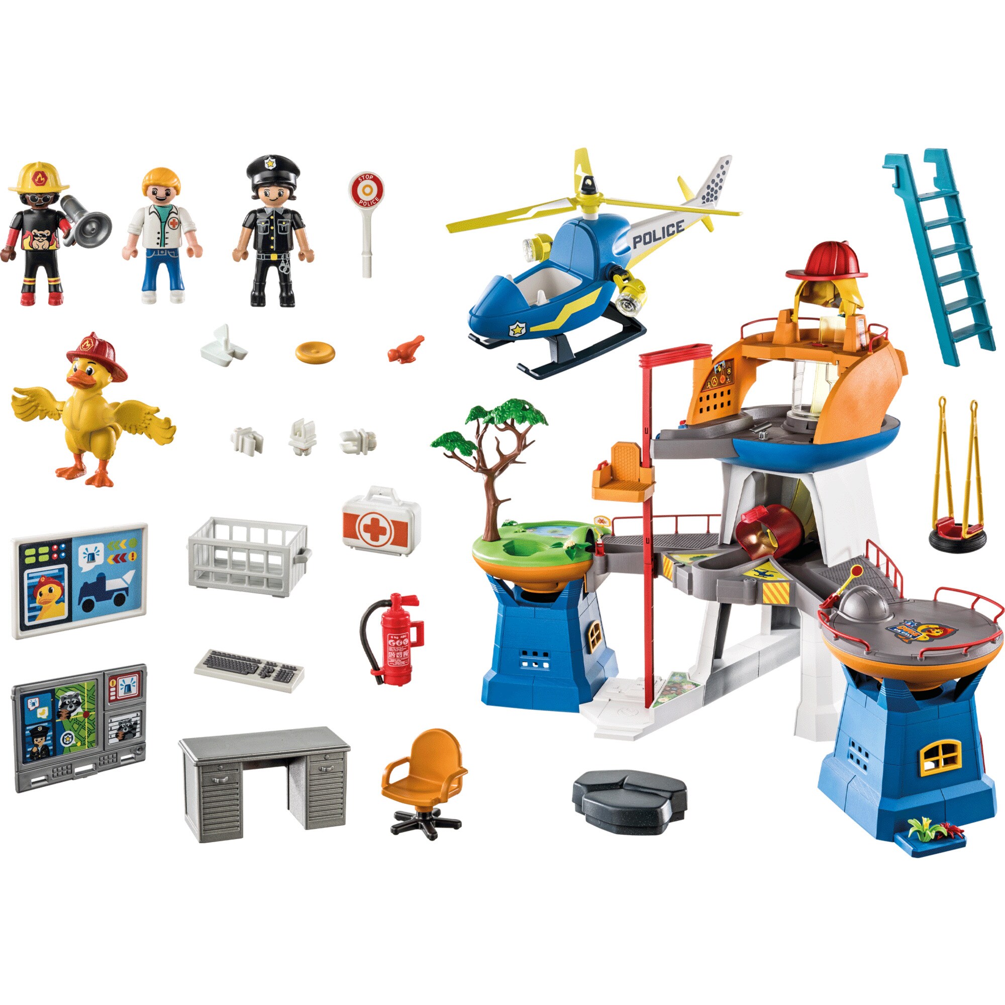 PLAYMOBIL Konstruktionsspielzeug DUCK ON CALL Das Hauptquartier