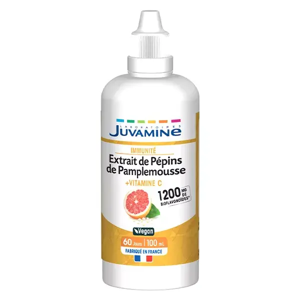 Extrato de semente de toranja Juvamine 1200 mg Imunidade 100 ml para diluição