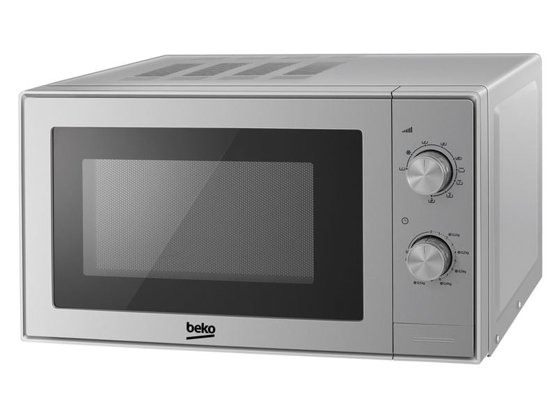 Beko Mikrowelle mit Grill MGC20CH Silber Mikrowelle mit 900 W Leistung