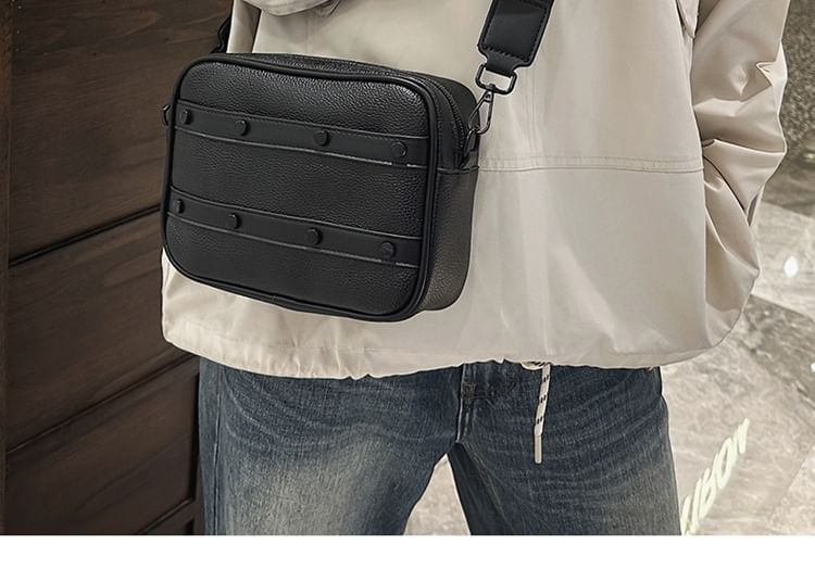 Hikuozy - Kunstleren Messenger Bag met Ritssluiting