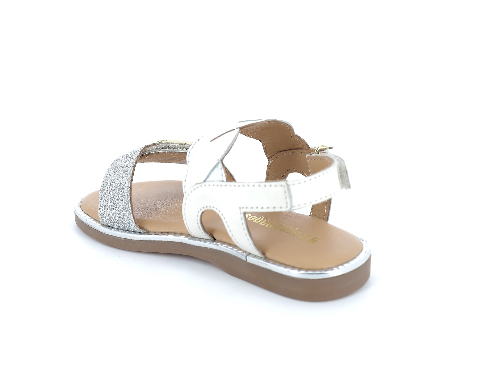 Les tropeziennes-INDRA Cuir Blanc Argent